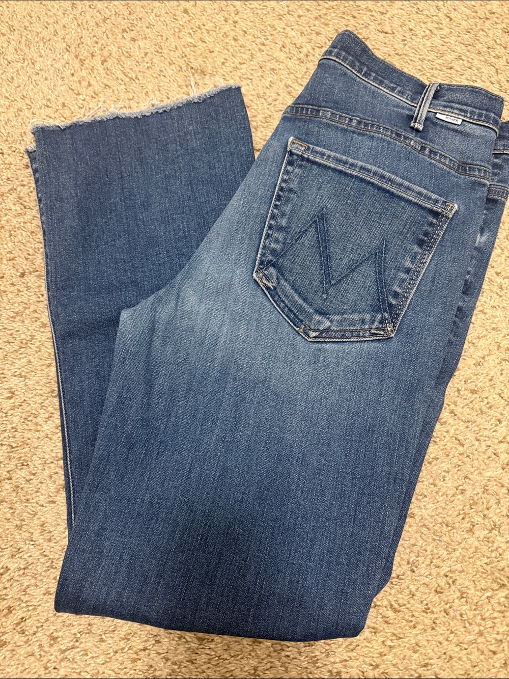 MOTHER Denim Jeans- The Hustler Ankle Frey